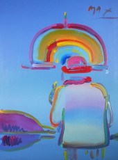 PETER MAX, UMBRELLA MAN, ACRYL