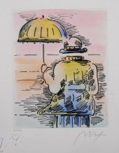 PETER MAX, UMBRELLA MAN II, ET