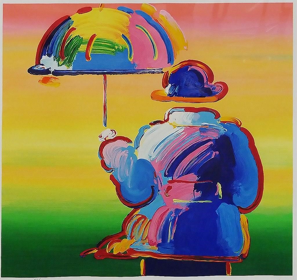 PETER MAX, UMBRELLA MAN VER. XV,
