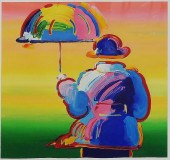 PETER MAX, UMBRELLA MAN VER. X