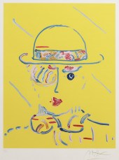PETER MAX, ZERO AMARILLO, 1984