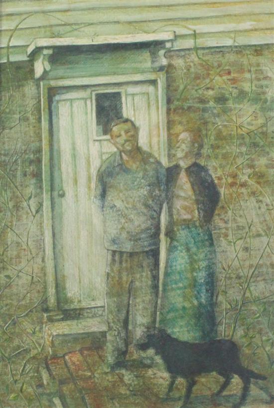 Peter Messer (1954-) tempera 'You