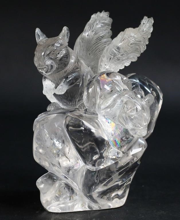 PETER MULLER STYLE CARVED QUARTZ