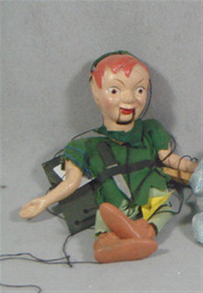 Peter Pan Puppet, Wood and