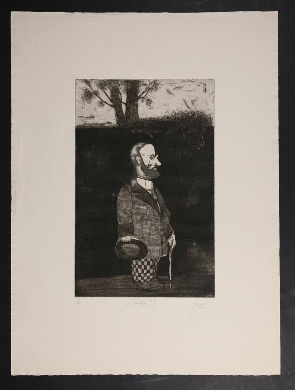 PETER PAONE "LAUTREC #3" ETCHING ON