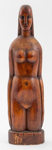 PETER PAUL OTT CARVED WOOD NUD