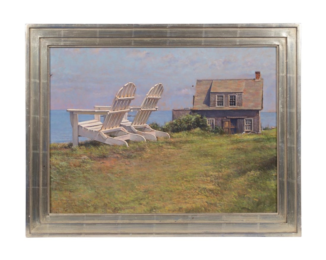 PETER POSKAS 'WHITE CHAIRS, JULY'