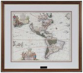 PETER SCHENK - MAP OF NORTH AN