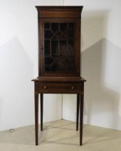 PETIT EDWARDIAN MAHOGANY BOOKC