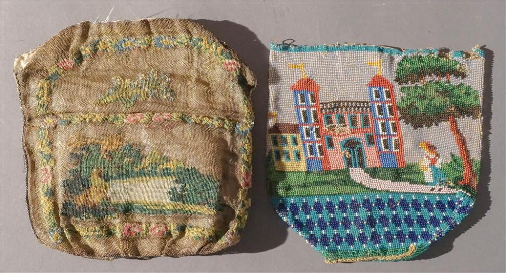 PETIT POINT PURSE AND BEADED