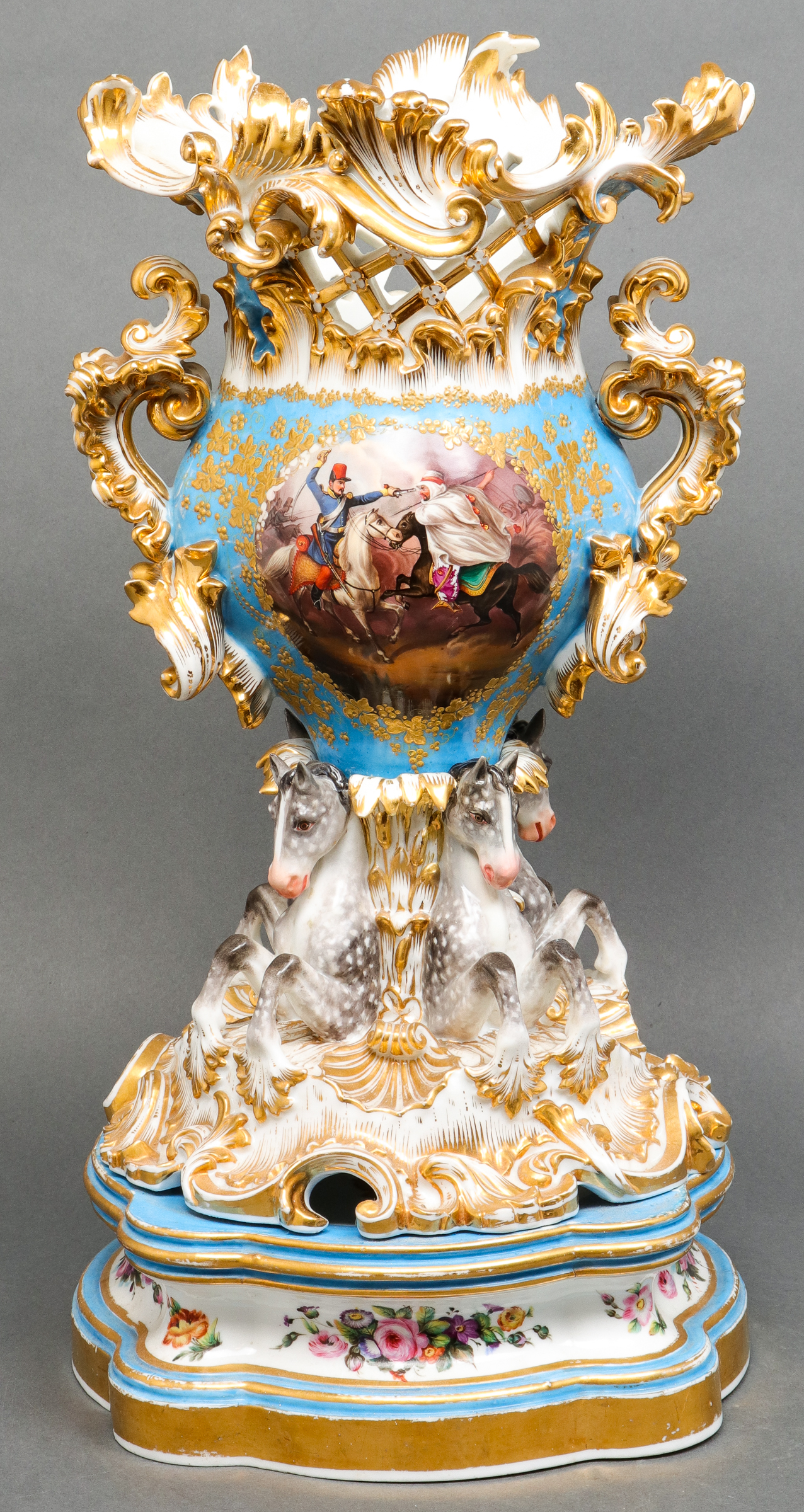 PETIT SIGNED OLD PARIS STYLE ROCOCO