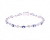 PETITE BLUE SAPPHIRE DIAMOND &