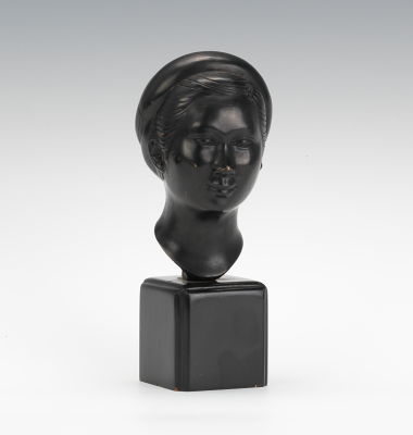 Petite Bronze Bust of Girl