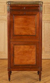 PETITE FRENCH MAHOGANY MARBLE
