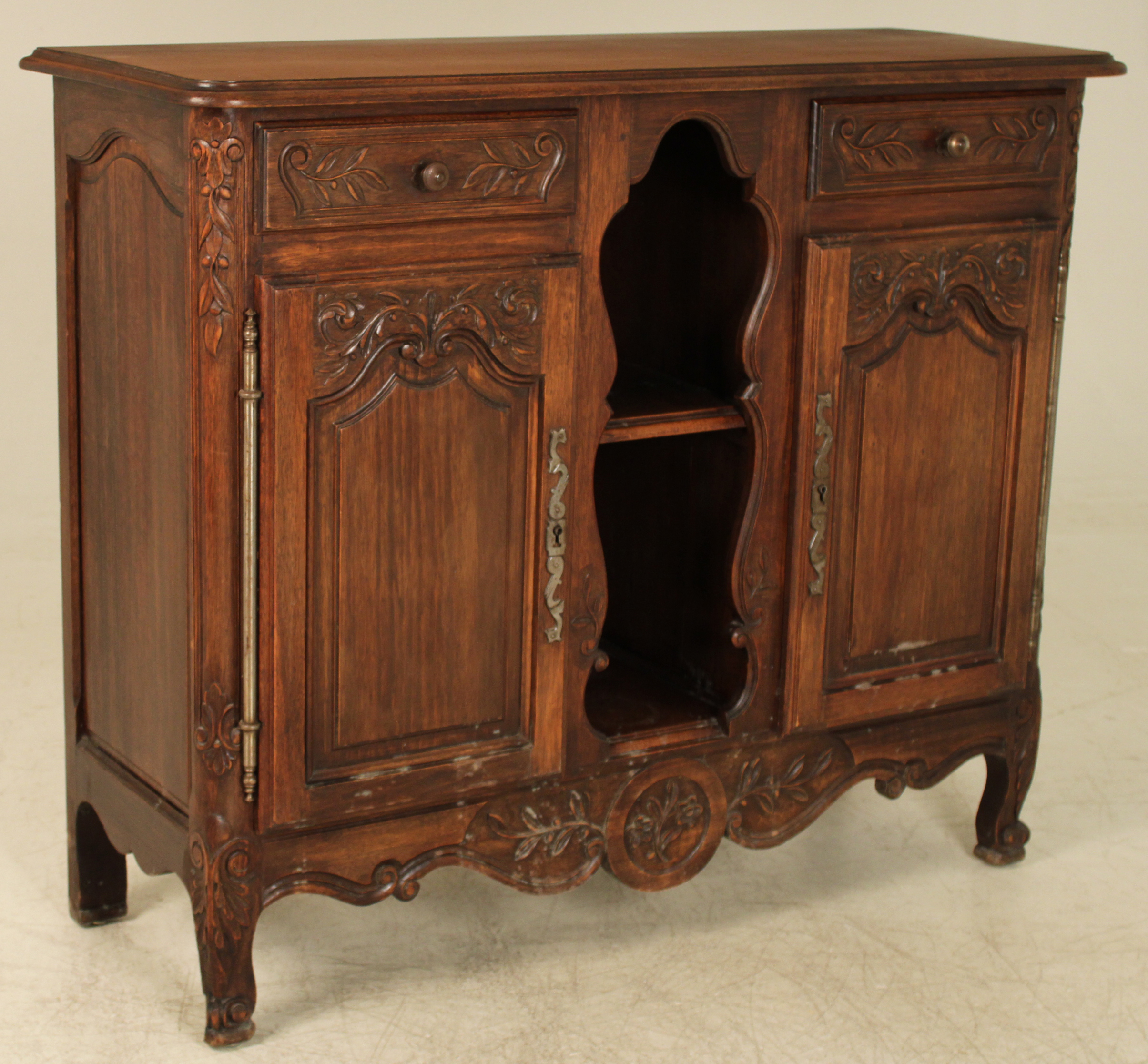 PETITE LOUIS XV STYLE OAK SERVER