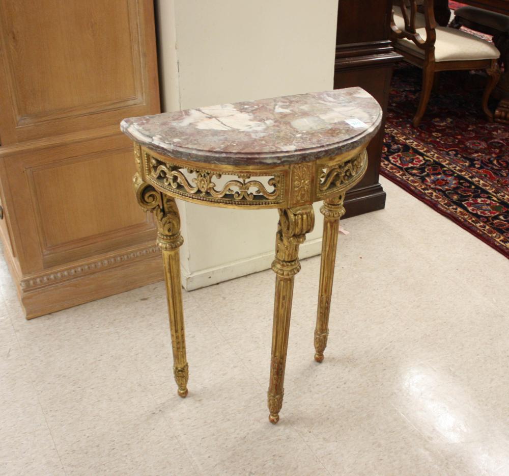 PETITE LOUIS XVI-STYLE DEMILUNE