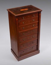 PETITE MARQUETRY INLAID 7 DRAW