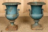 PETITE PAIR PAINTED GREEN CAMP