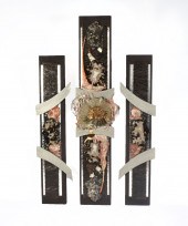 PETRA WALL MIXED MEDIA TRIPTYC