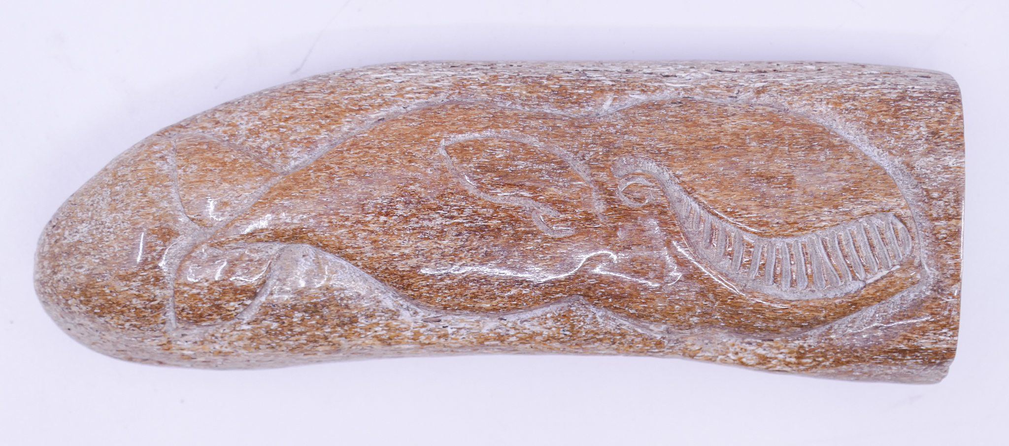 Petrified Whale Bone Carving- 5''