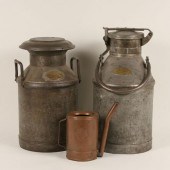 Petroleum metal cans: two Stan