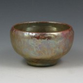 Pewabic bowl with iridescent g