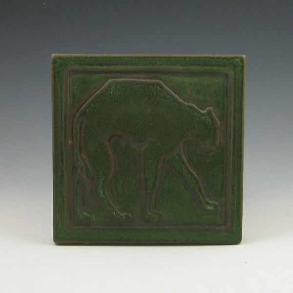 Pewabic matte green Arts & Crafts