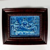PEWABIC POTTERY PICTORIAL PLAQ
