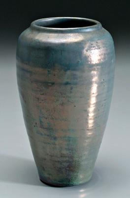 Pewabic Pottery vase, tapered ovoid