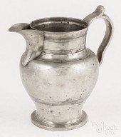 PEWTER ALE JUG, CA. 1850Ostran
