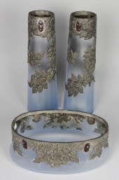 PEWTER ART GLASS GARNITURE Inc