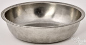 PEWTER BASIN BY WILLIAM ELLSWO