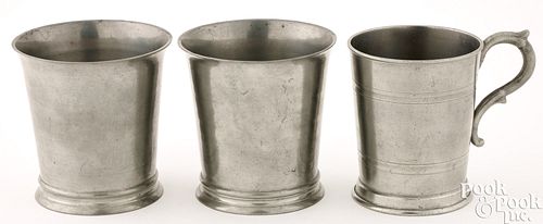 PEWTER BEAKERS BY ALLEN OR
