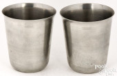 PEWTER BEAKERS BY ISRAEL TRASK