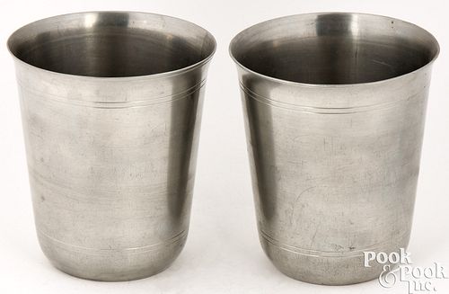 PEWTER BEAKERS BY ISRAEL