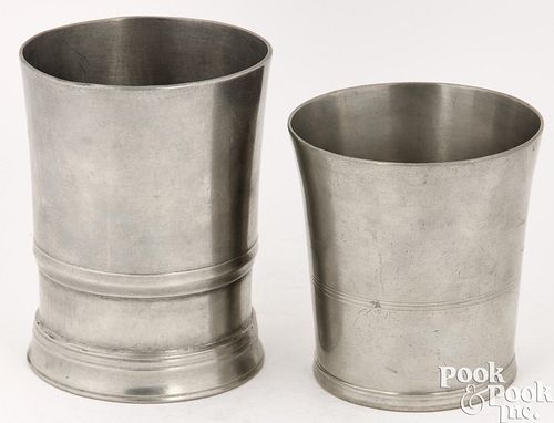 PEWTER BEAKERS BY THOMAS