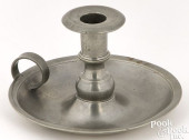 PEWTER CHAMBERSTICK BY BOARDMA