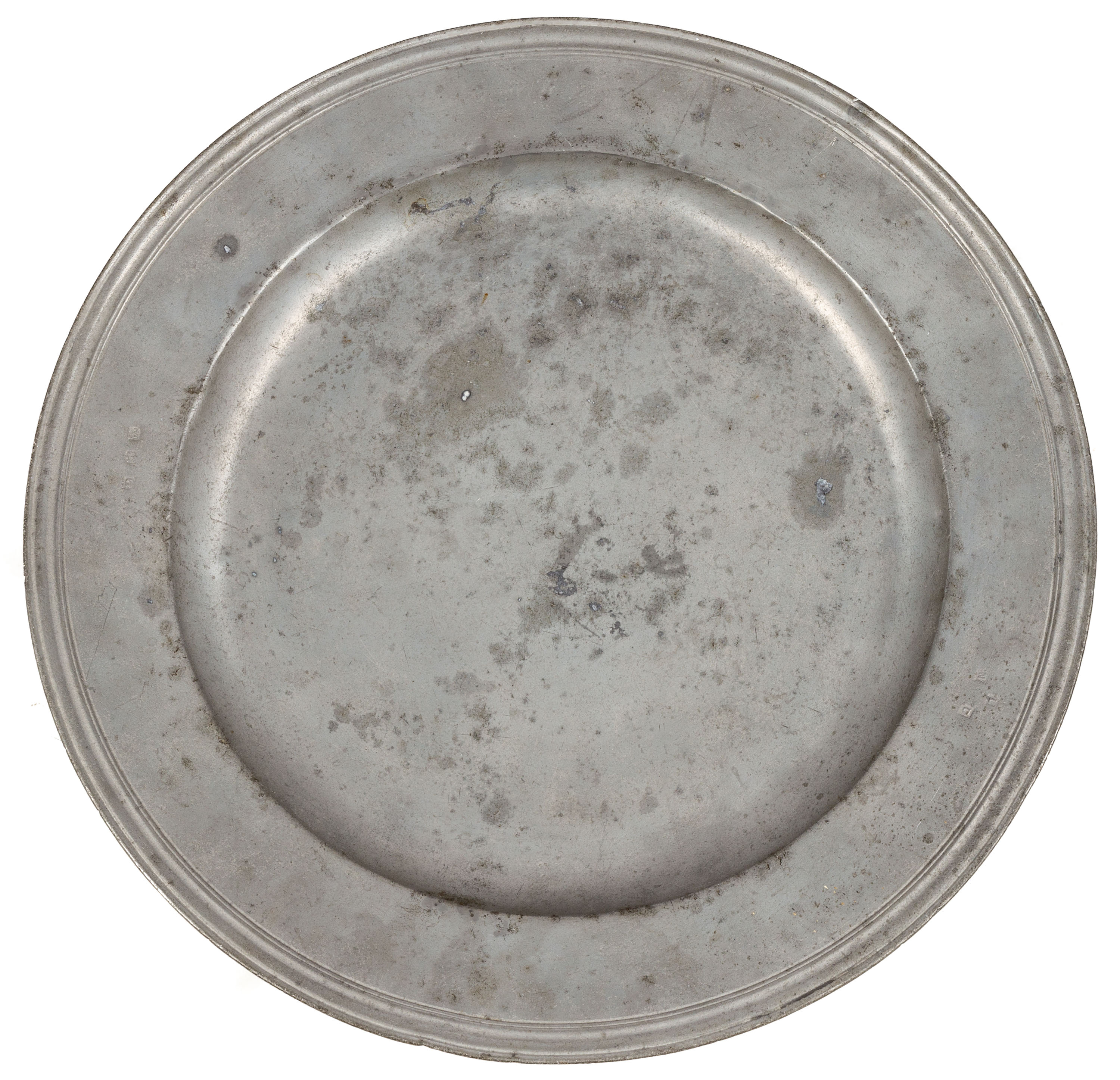 PEWTER CHARGER signed M. C. and