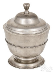 PEWTER CIBORIUM BY WILLIAM WIL