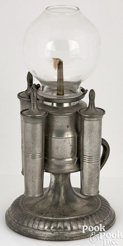 PEWTER CIGAR LAMP BY MERIDEN