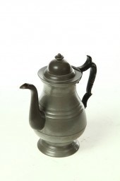 PEWTER COFFEE POT  Touch mark