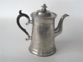 Pewter coffeepot    rufus dunh