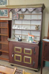 PEWTER CUPBOARD. Folksy  paint