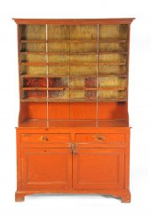PEWTER CUPBOARD.  Hudson River