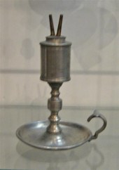 Pewter cylinder font chamber l