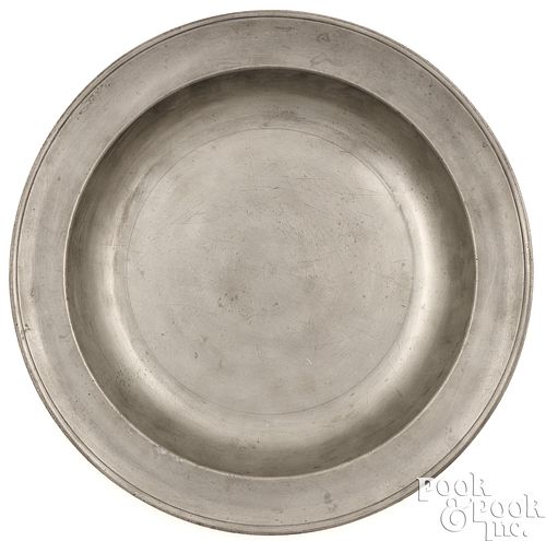 PEWTER DISH BY EBENEZER