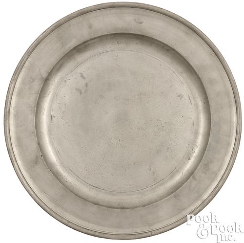 PEWTER DISH BY NATHANIEL