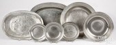 PEWTER FLATWARE, 18TH C.Pewter
