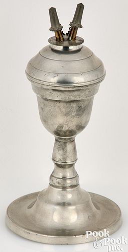 PEWTER FLUID LAMP BY CAPEN &AMP;