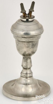 PEWTER FLUID LAMP BY CAPEN &AM